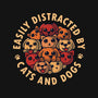 Easily Distracted By Cats And Dogs-Unisex-Zip-Up-Sweatshirt-erion_designs