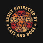 Easily Distracted By Cats And Dogs-None-Basic Tote-Bag-erion_designs