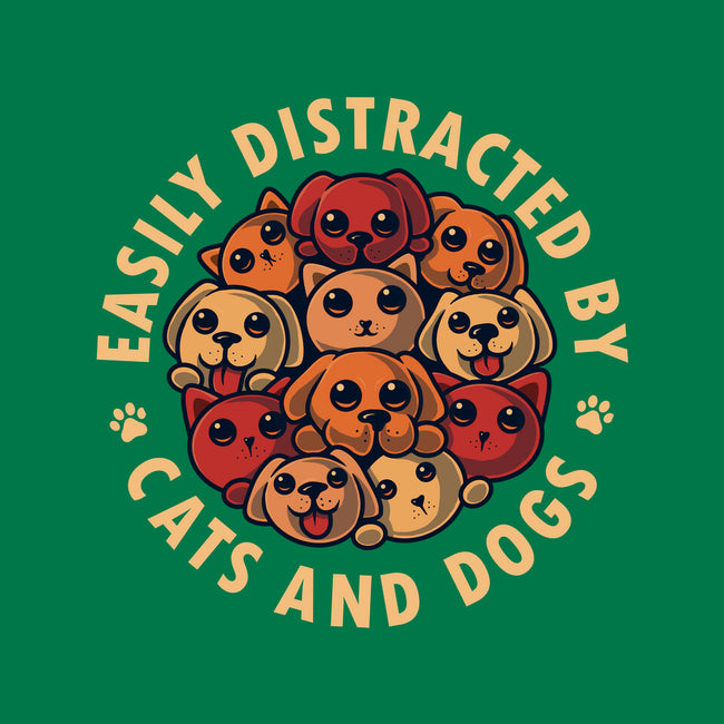 Easily Distracted By Cats And Dogs-Unisex-Zip-Up-Sweatshirt-erion_designs