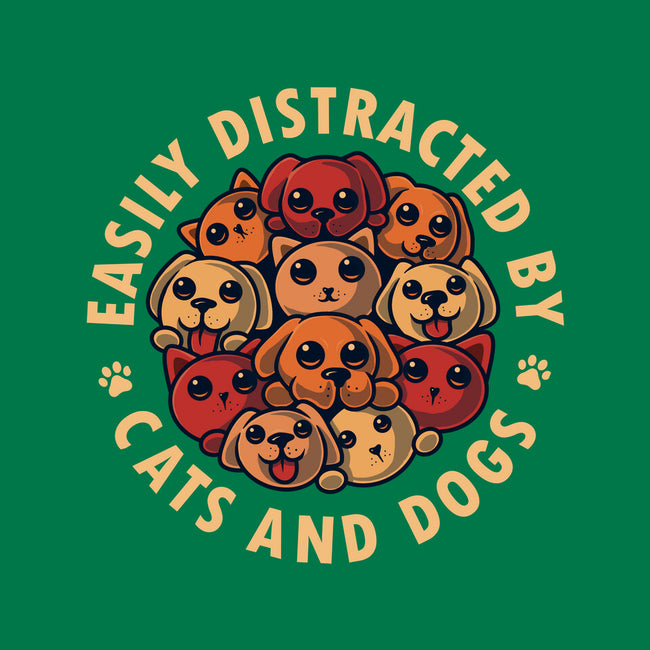 Easily Distracted By Cats And Dogs-None-Dot Grid-Notebook-erion_designs
