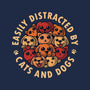 Easily Distracted By Cats And Dogs-Unisex-Crew Neck-Sweatshirt-erion_designs