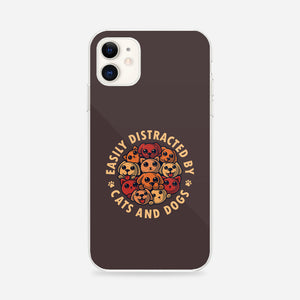 Easily Distracted By Cats And Dogs-iPhone-Snap-Phone Case-erion_designs