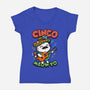 Cinco De Meow-yo-Womens-V-Neck-Tee-Boggs Nicolas