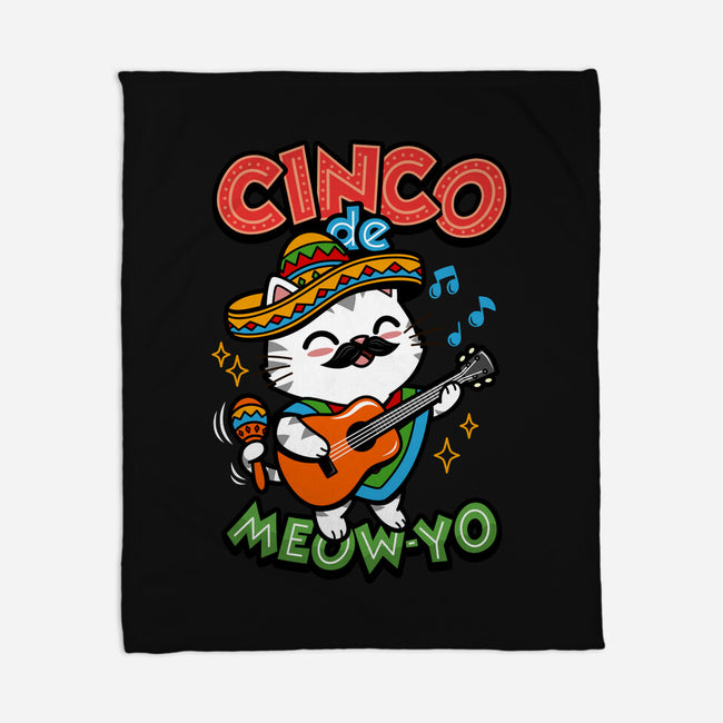 Cinco De Meow-yo-None-Fleece-Blanket-Boggs Nicolas