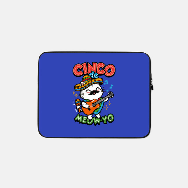 Cinco De Meow-yo-None-Zippered-Laptop Sleeve-Boggs Nicolas