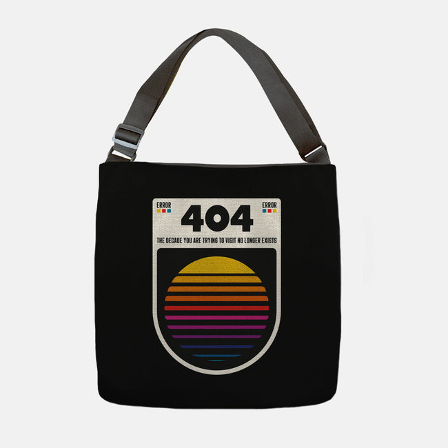 404 Decade Not Found-None-Adjustable Tote-Bag-BadBox