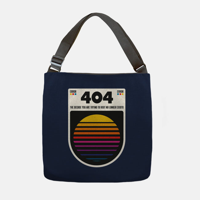 404 Decade Not Found-None-Adjustable Tote-Bag-BadBox