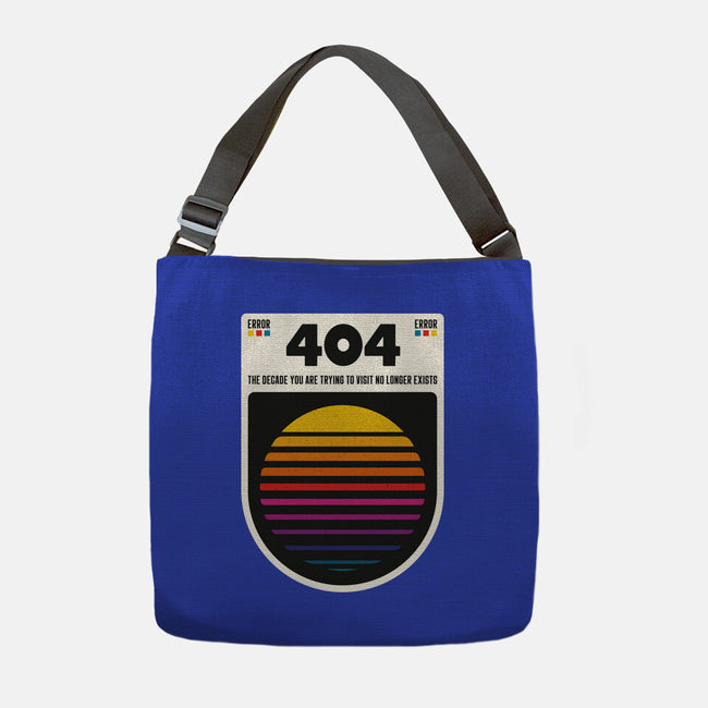 404 Decade Not Found-None-Adjustable Tote-Bag-BadBox