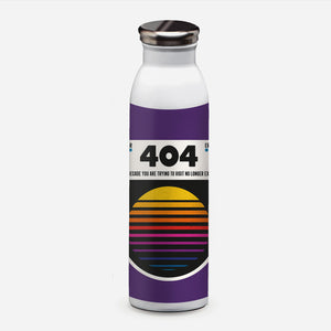 404 Decade Not Found-None-Water Bottle-Drinkware-BadBox