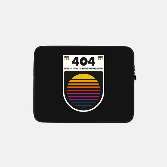 404 Decade Not Found-None-Zippered-Laptop Sleeve-BadBox