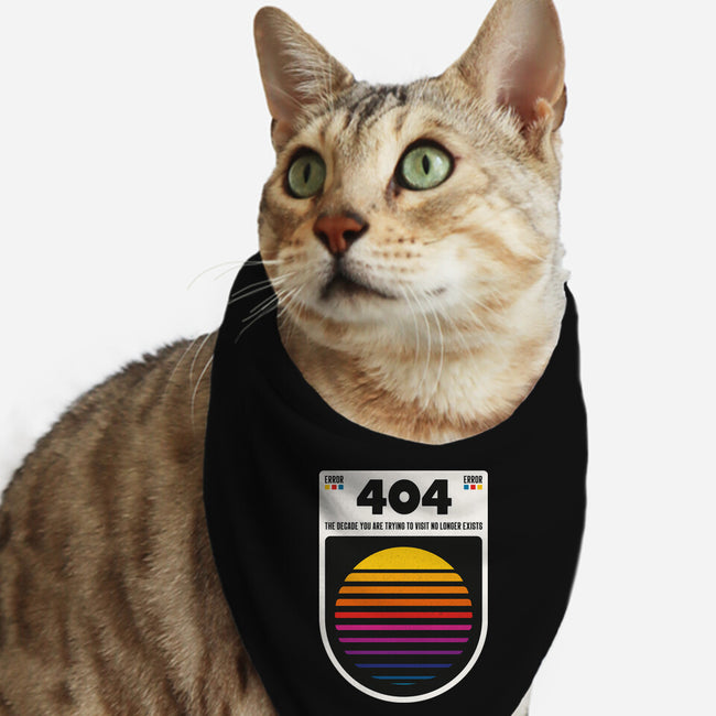 404 Decade Not Found-Cat-Bandana-Pet Collar-BadBox