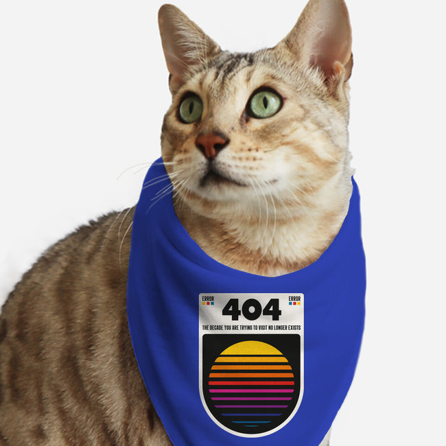 404 Decade Not Found-Cat-Bandana-Pet Collar-BadBox