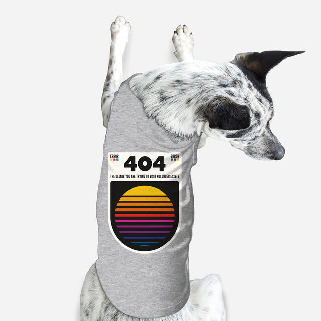 404 Decade Not Found-Dog-Basic-Pet Tank-BadBox