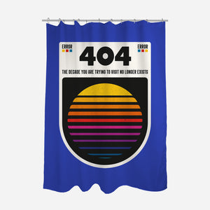 404 Decade Not Found-None-Polyester-Shower Curtain-BadBox