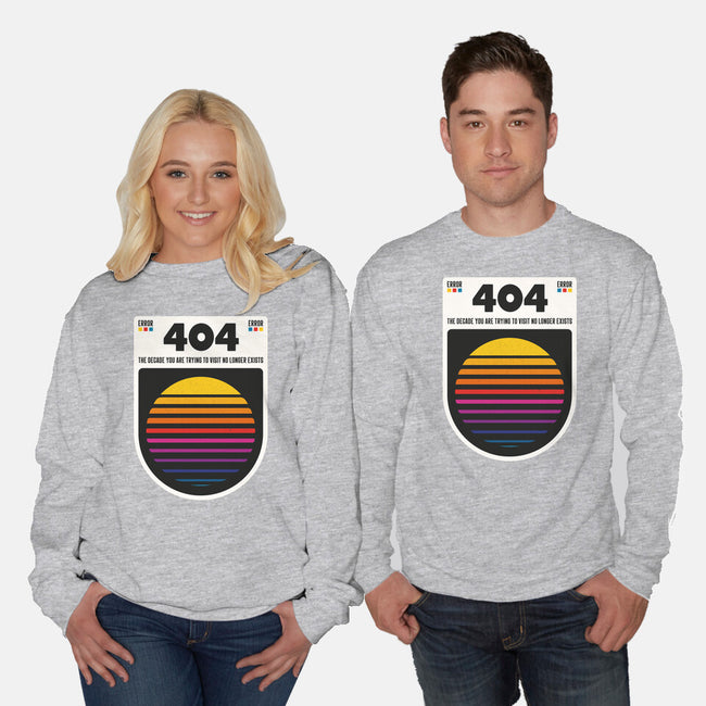 404 Decade Not Found-Unisex-Crew Neck-Sweatshirt-BadBox