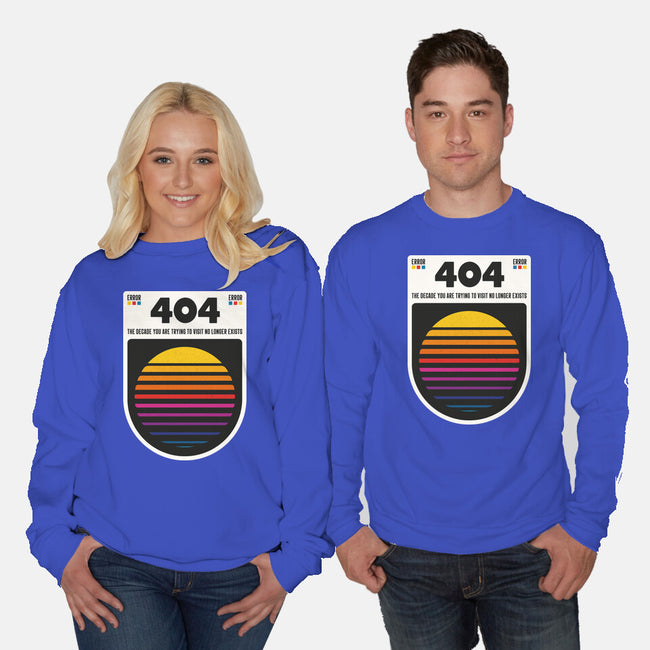 404 Decade Not Found-Unisex-Crew Neck-Sweatshirt-BadBox