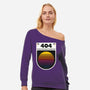 404 Decade Not Found-Womens-Off Shoulder-Sweatshirt-BadBox