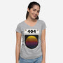 404 Decade Not Found-Womens-V-Neck-Tee-BadBox