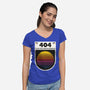 404 Decade Not Found-Womens-V-Neck-Tee-BadBox