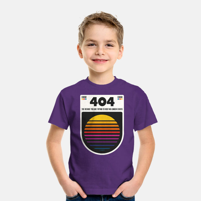 404 Decade Not Found-Youth-Basic-Tee-BadBox