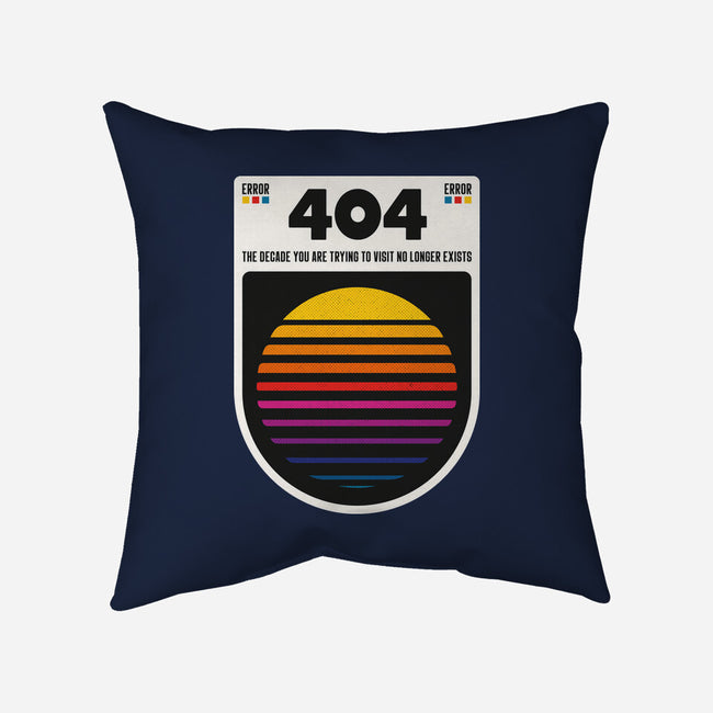 404 Decade Not Found-None-Non-Removable Cover w Insert-Throw Pillow-BadBox