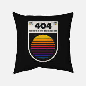 404 Decade Not Found-None-Removable Cover-Throw Pillow-BadBox