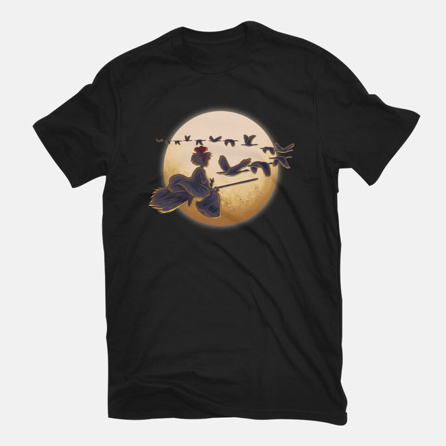 Young Witch Moon-Womens-Fitted-Tee-rmatix