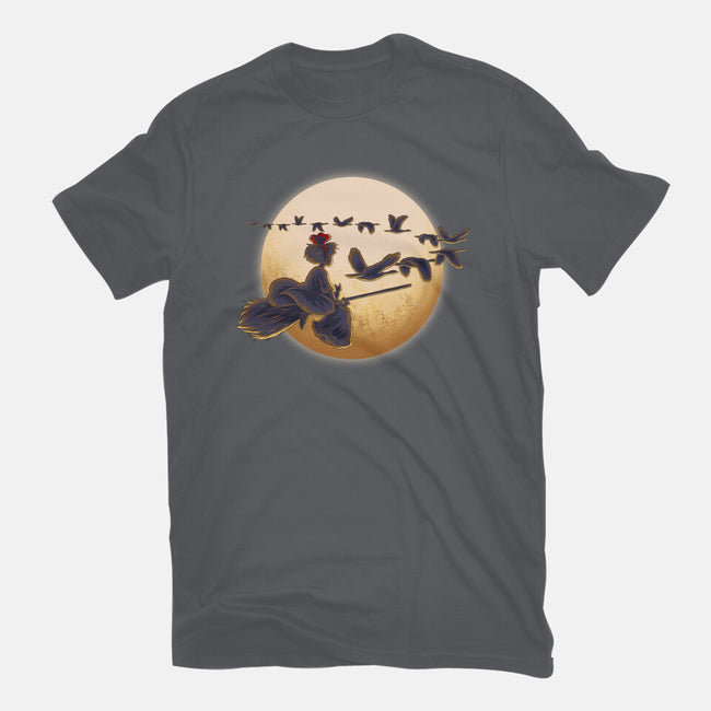 Young Witch Moon-Womens-Basic-Tee-rmatix