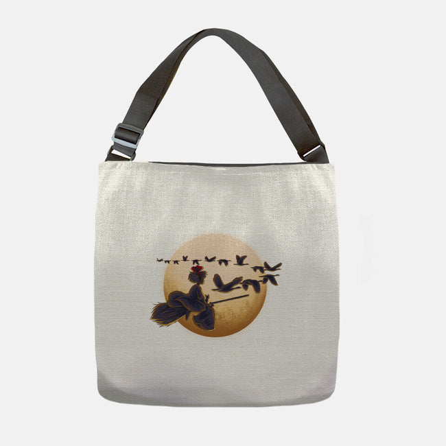 Young Witch Moon-None-Adjustable Tote-Bag-rmatix