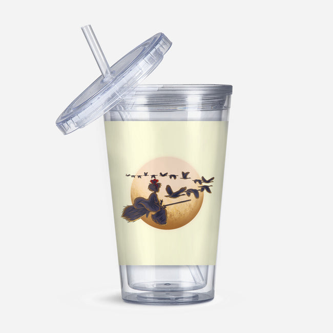 Young Witch Moon-None-Acrylic Tumbler-Drinkware-rmatix