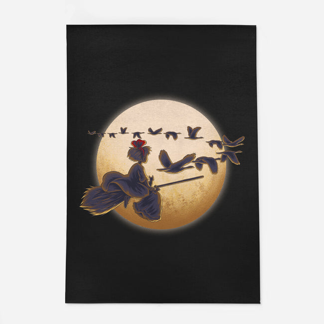 Young Witch Moon-None-Outdoor-Rug-rmatix