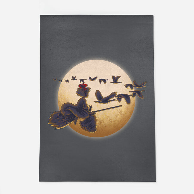 Young Witch Moon-None-Outdoor-Rug-rmatix