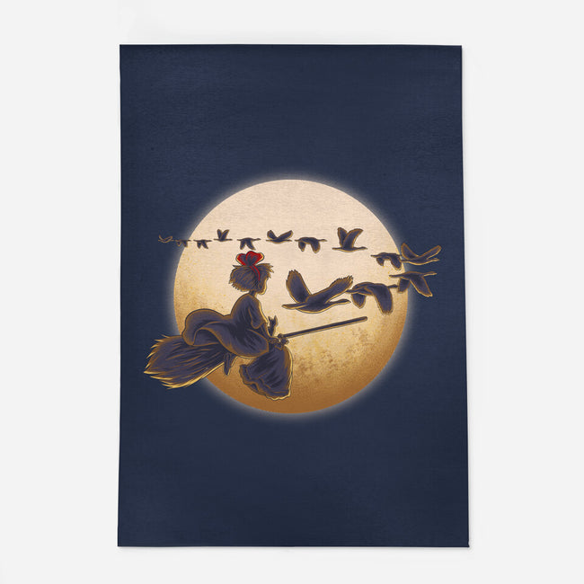 Young Witch Moon-None-Outdoor-Rug-rmatix