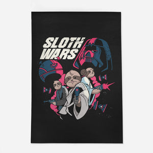 Sloth Wars-None-Indoor-Rug-Planet of Tees