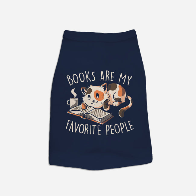 Books Are My Favorite People-Cat-Basic-Pet Tank-koalastudio
