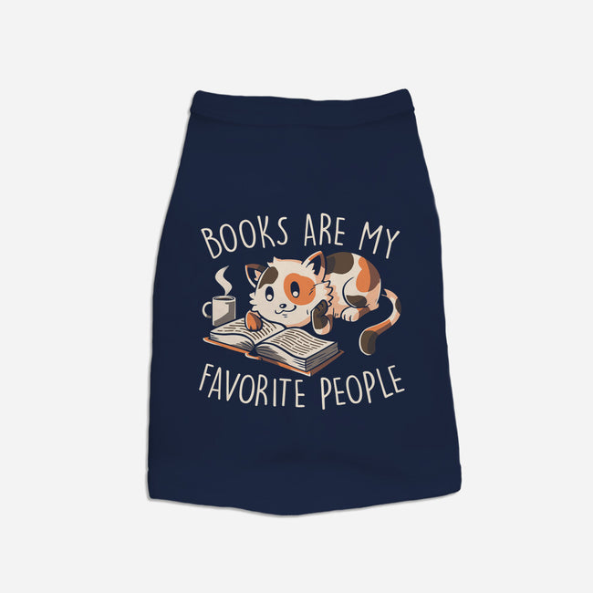 Books Are My Favorite People-Dog-Basic-Pet Tank-koalastudio