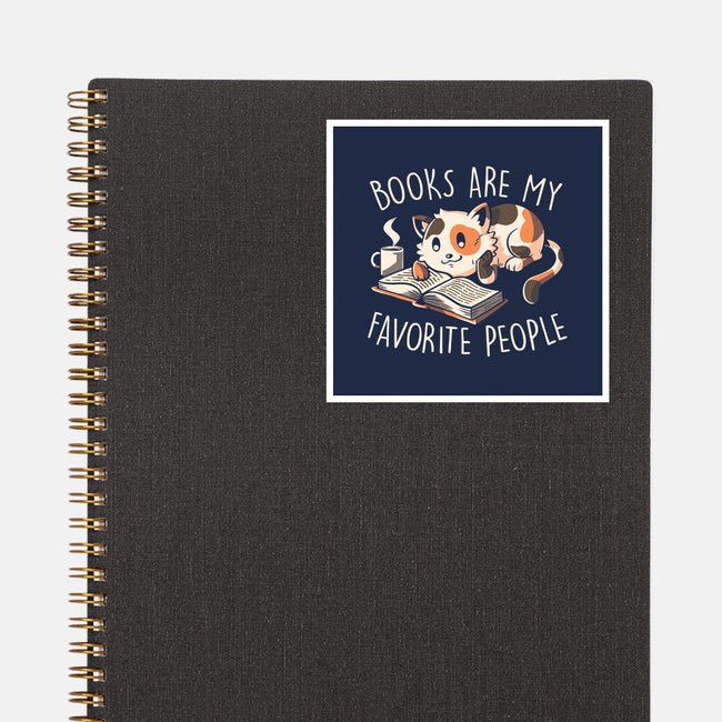 Books Are My Favorite People-None-Glossy-Sticker-koalastudio