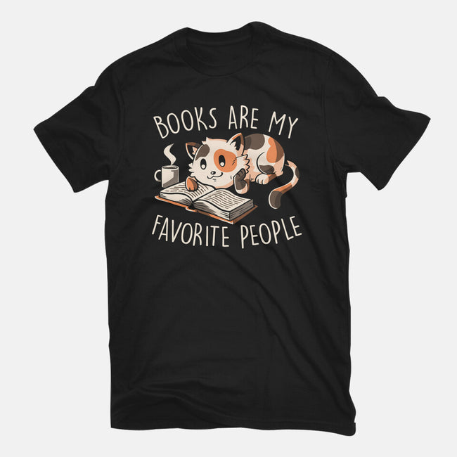 Books Are My Favorite People-Unisex-Basic-Tee-koalastudio