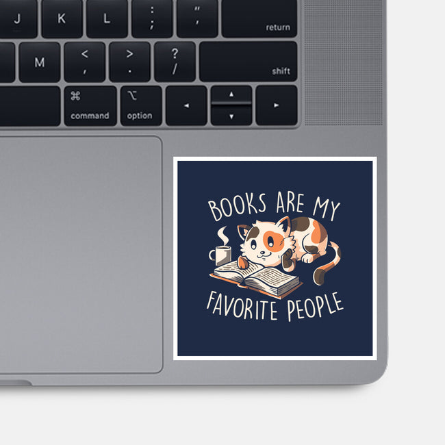 Books Are My Favorite People-None-Glossy-Sticker-koalastudio