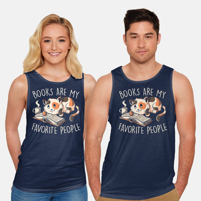 Books Are My Favorite People-Unisex-Basic-Tank-koalastudio