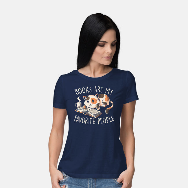 Books Are My Favorite People-Womens-Basic-Tee-koalastudio