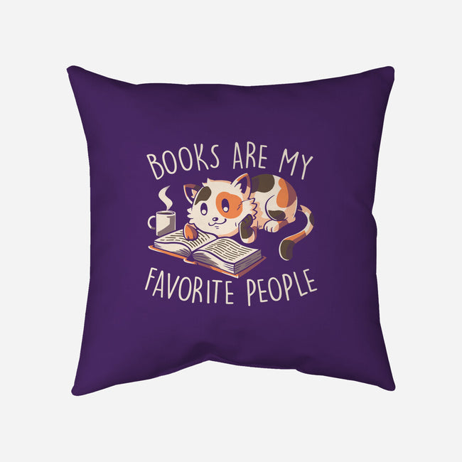 Books Are My Favorite People-None-Removable Cover w Insert-Throw Pillow-koalastudio