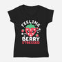 Feeling Berry Stressed-Womens-V-Neck-Tee-NemiMakeit