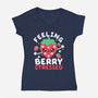 Feeling Berry Stressed-Womens-V-Neck-Tee-NemiMakeit