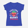 Feeling Berry Stressed-Womens-V-Neck-Tee-NemiMakeit