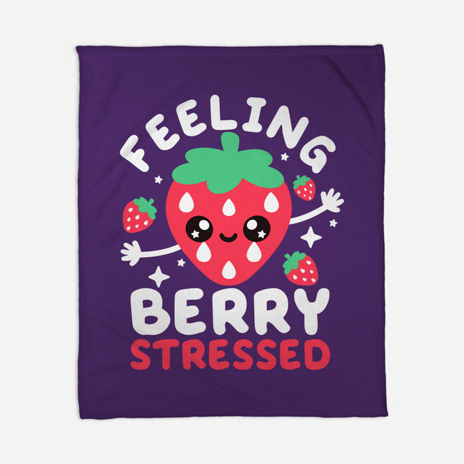 Feeling Berry Stressed-None-Fleece-Blanket-NemiMakeit