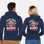 Feeling Berry Stressed-Unisex-Zip-Up-Sweatshirt-NemiMakeit