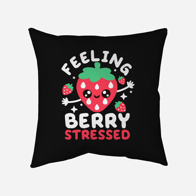 Feeling Berry Stressed-None-Non-Removable Cover w Insert-Throw Pillow-NemiMakeit