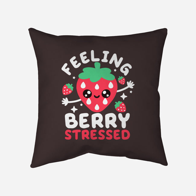 Feeling Berry Stressed-None-Removable Cover w Insert-Throw Pillow-NemiMakeit