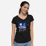 Morgana Night-Womens-V-Neck-Tee-dandingeroz